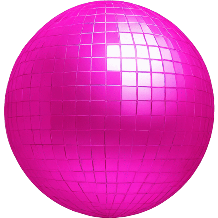 Neon pink disco ball emoji