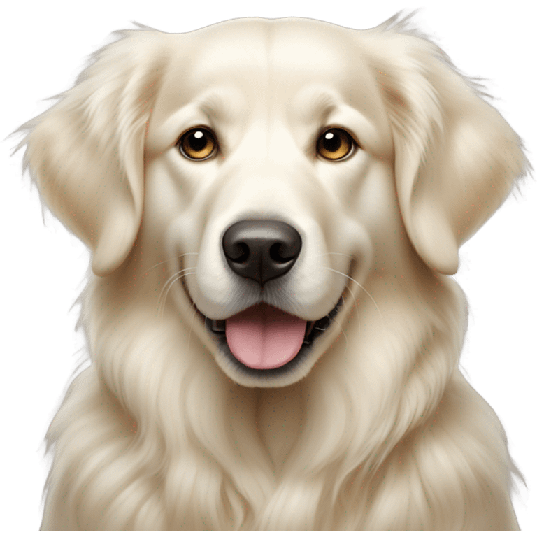 White golden retriever Dallas Cowboys emoji