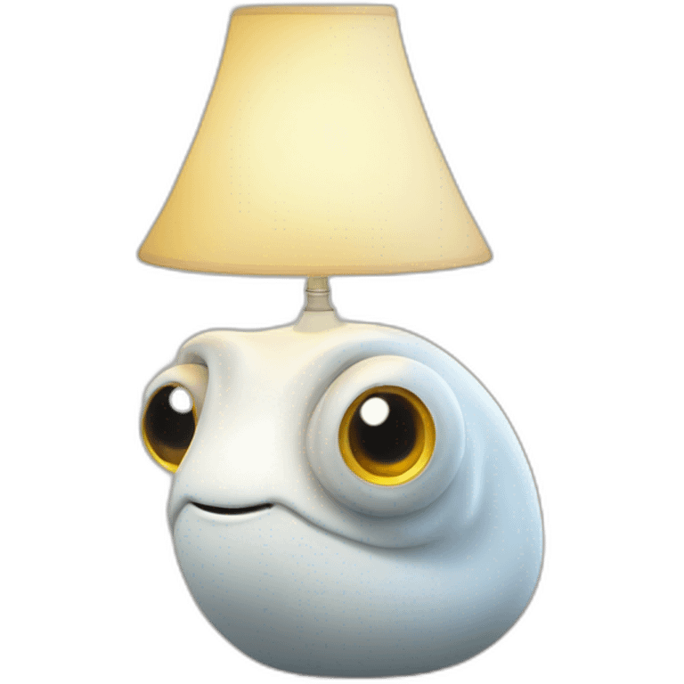 white bodied slug lamp with big round eyes above body on eye stocks emoji