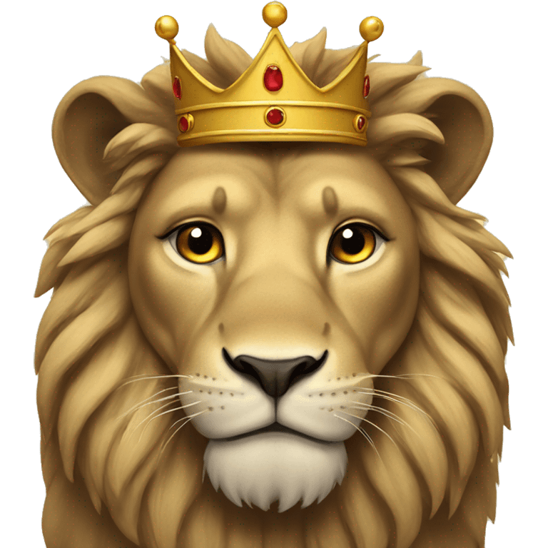 Lion wearing a crown  emoji