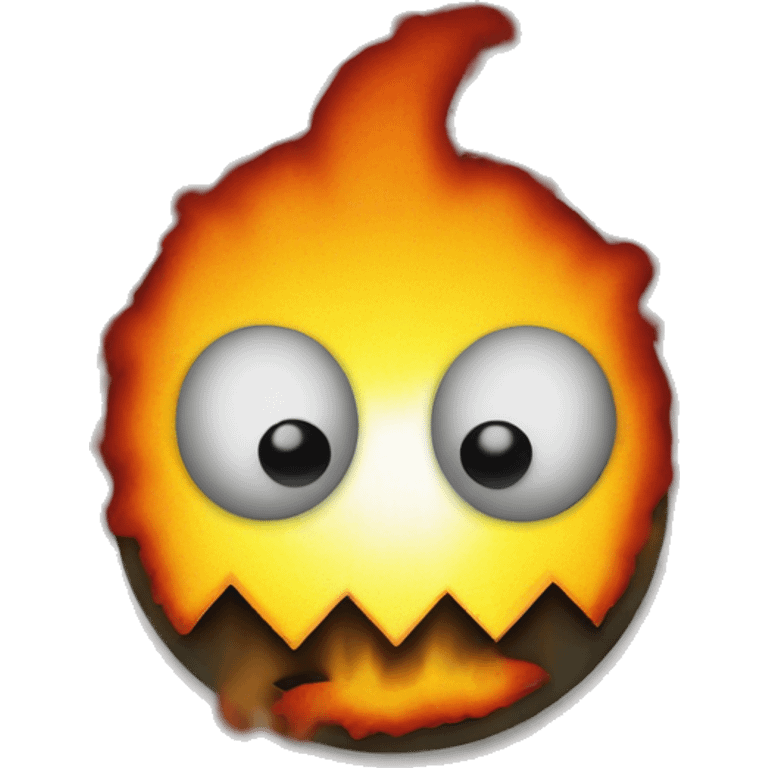 pacman on fire emoji