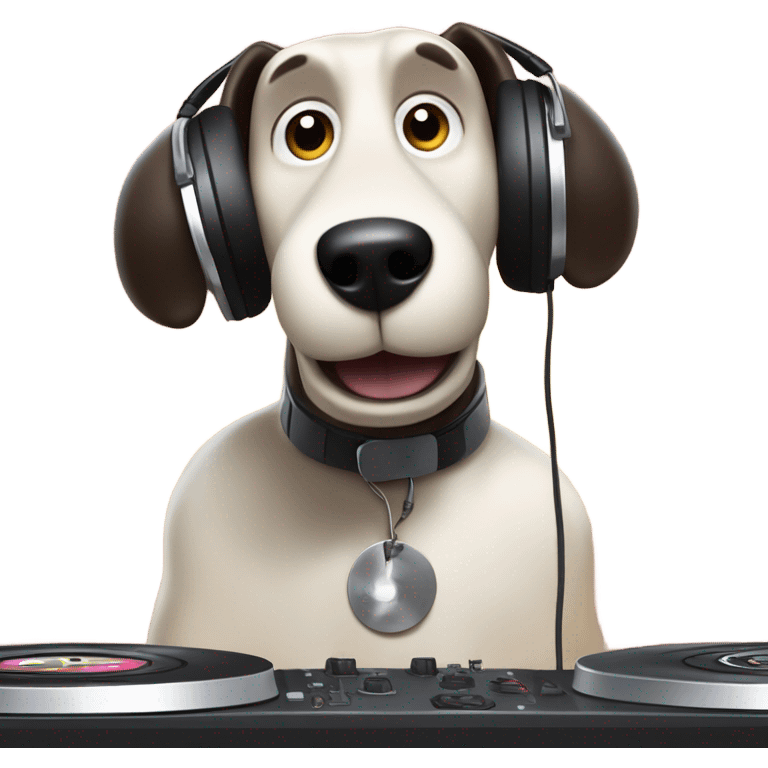 Gromit djing emoji