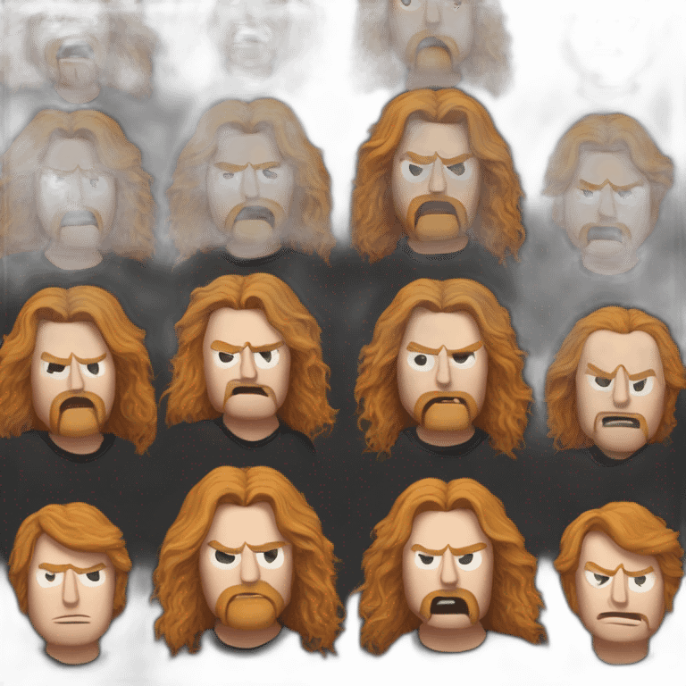 Dave mustaine fight James hatfield emoji