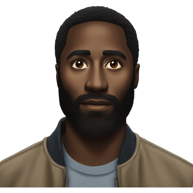 John David Washington realistic portrait emoji