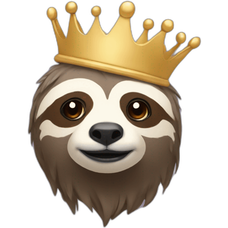 create a sloth with crown emoji. emoji