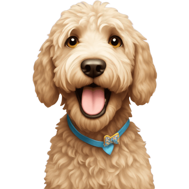 Labradoodle happy birthday  emoji