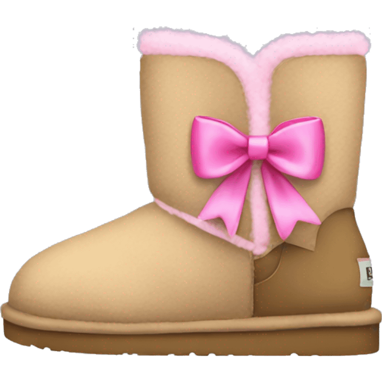 uggs with pink bows emoji