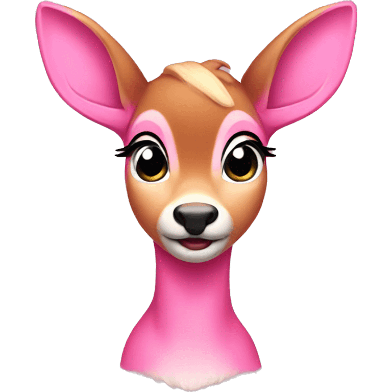 Pink bambi emoji