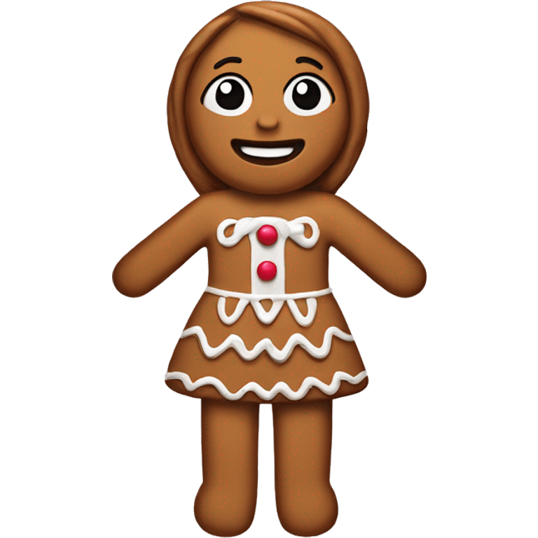 gingerbread girl emoji