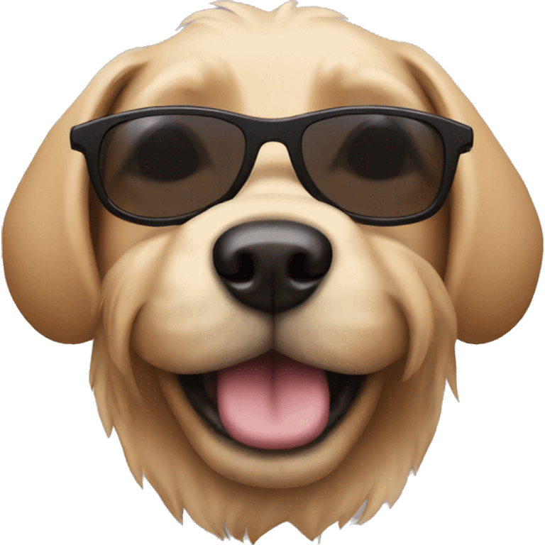 Dog with sunglasses  emoji