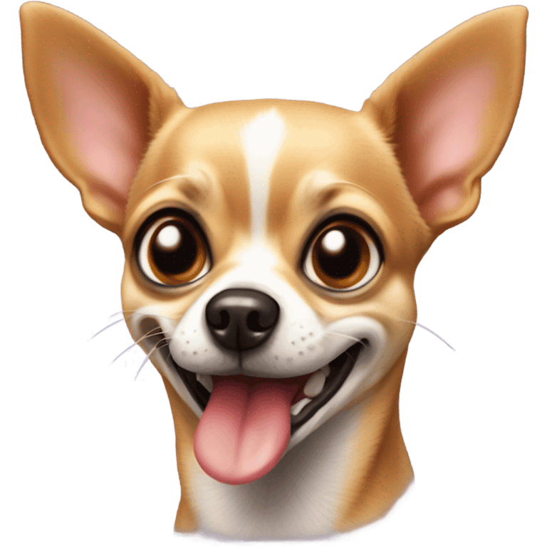 Chihuahua saying I love you  emoji