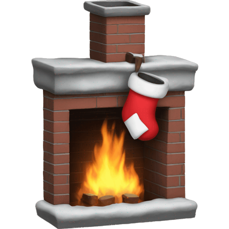 Chimney with stockings hung up emoji