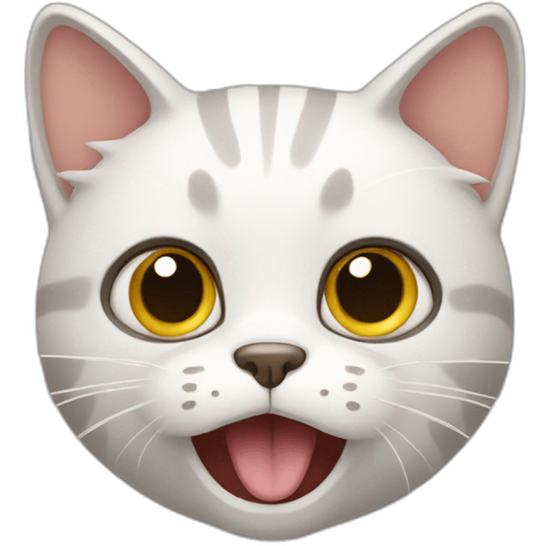 cat shocked emoji