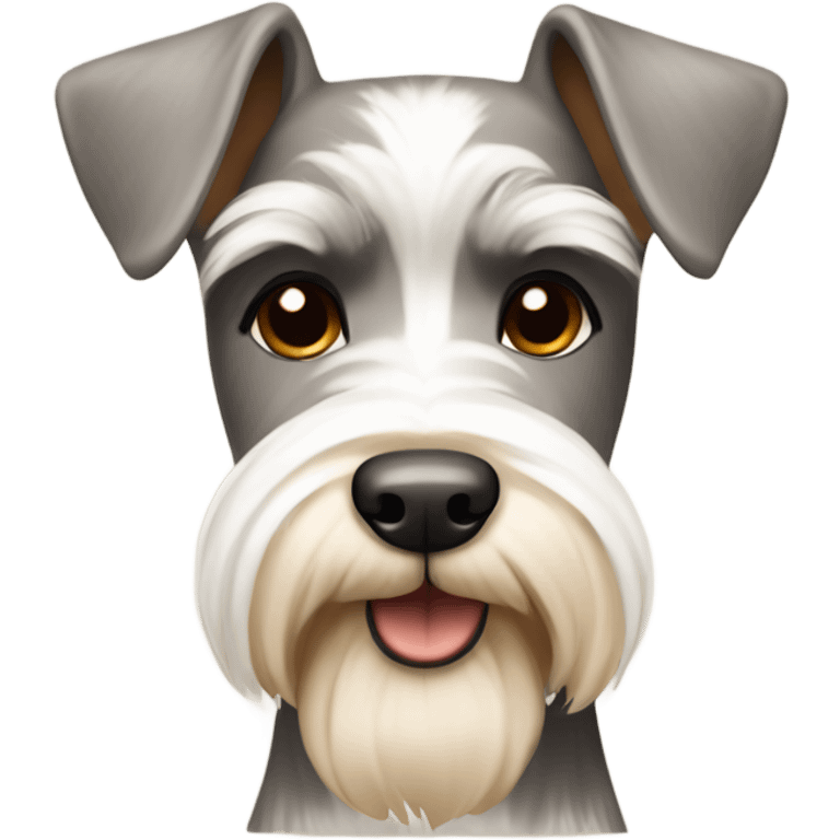 schnauzer white and tan emoji