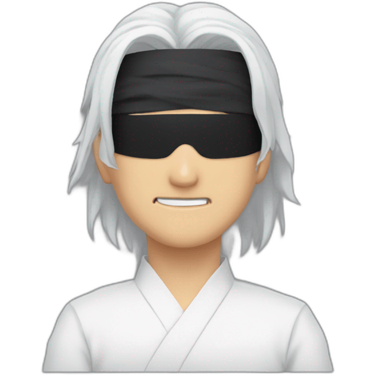 Satoru Gojo with blind fold emoji