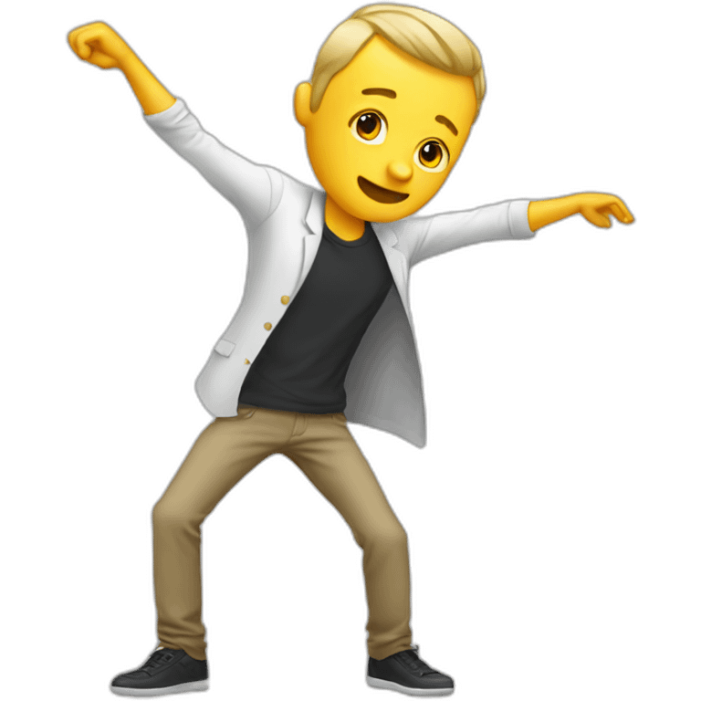 White men did a dab emoji