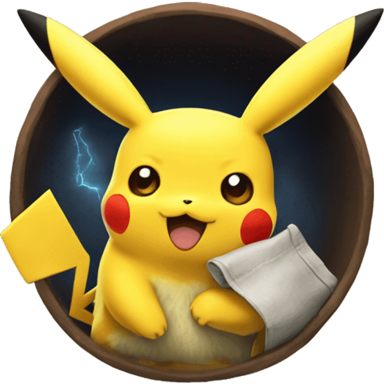 pikachu with thophy emoji