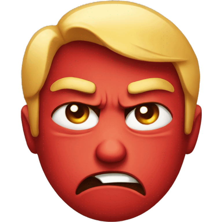 red angry crying emoji emoji