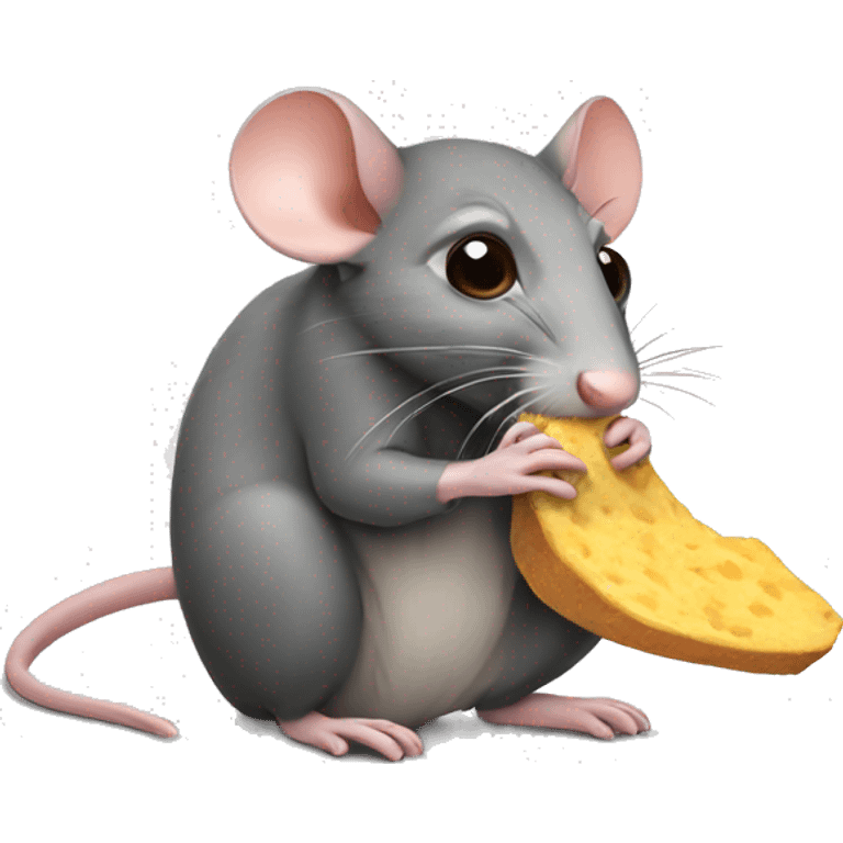 Rat eating lays  emoji