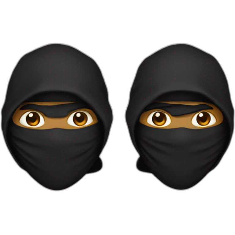 Two Black Ninjas emoji