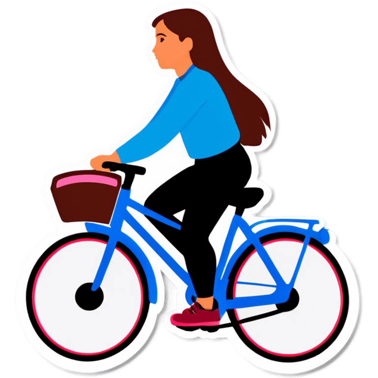 girl driving bicycle  emoji