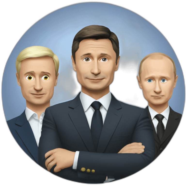 Putin-with-Zelenskyy-with-bayden emoji