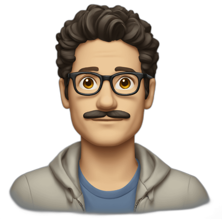 john-mayer-with-glasses-and-mustache emoji