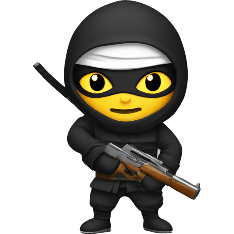 ninja holding a gun emoji