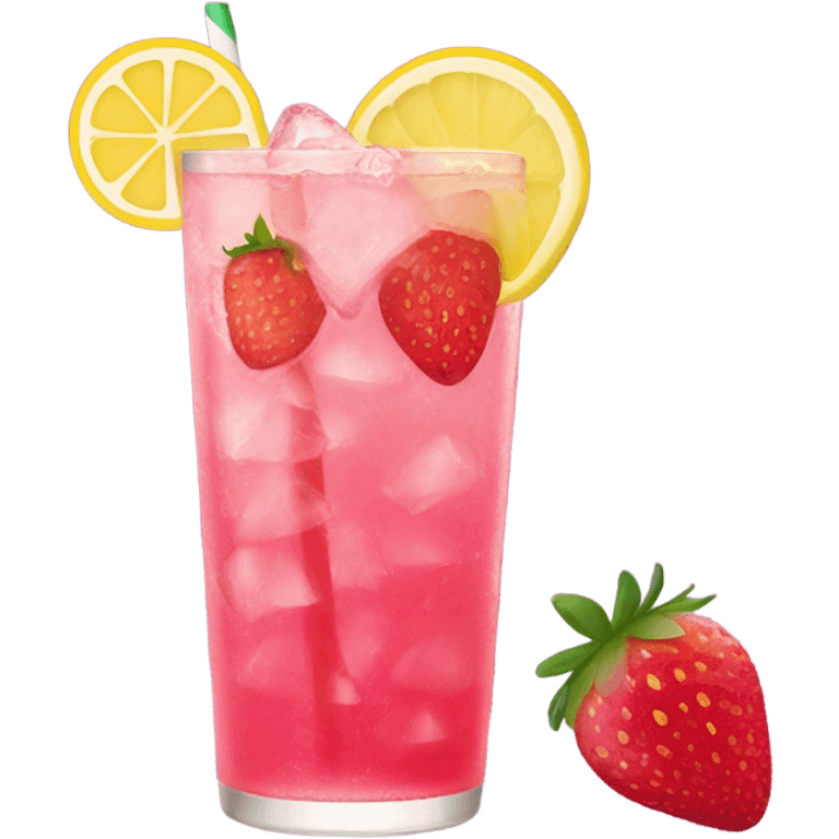 strawberry acie lemonade starbucks emoji