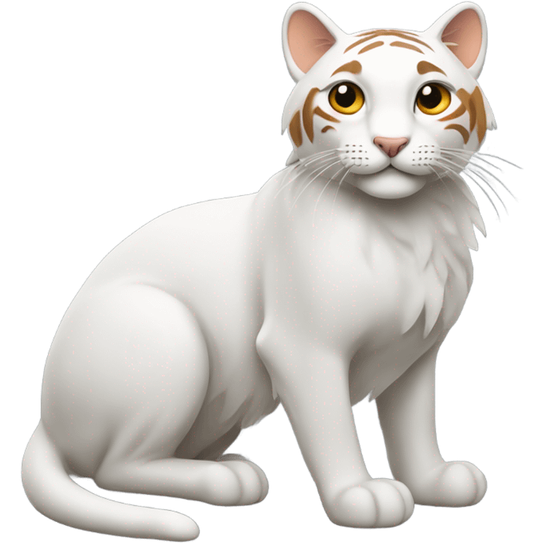 Un chat roux tigré assis  emoji