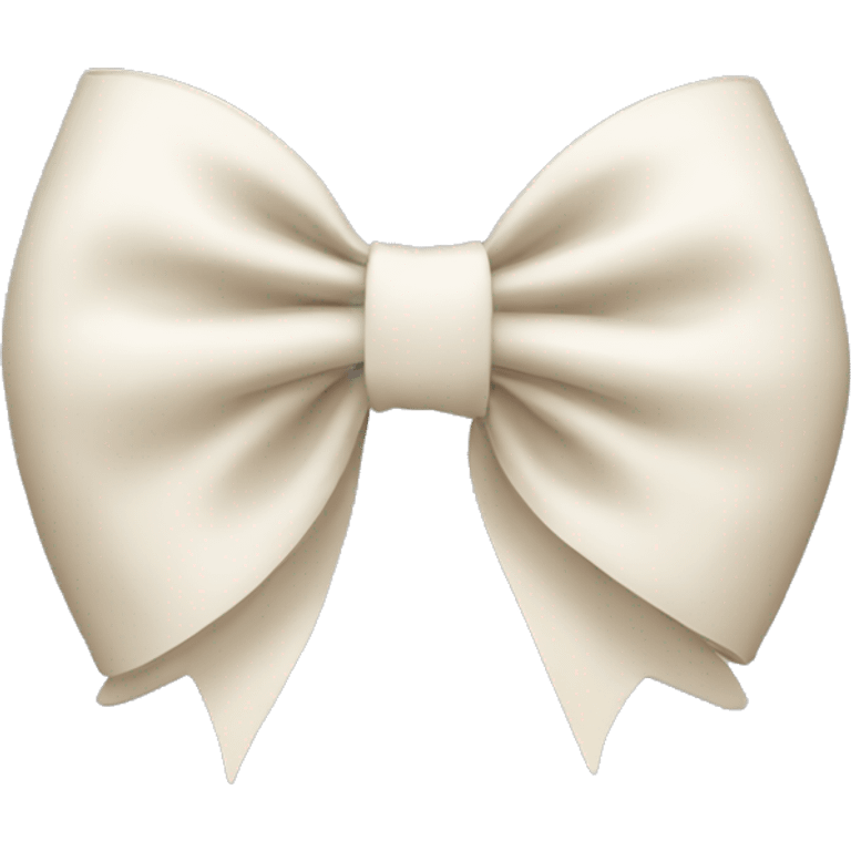 Bege white bow  emoji