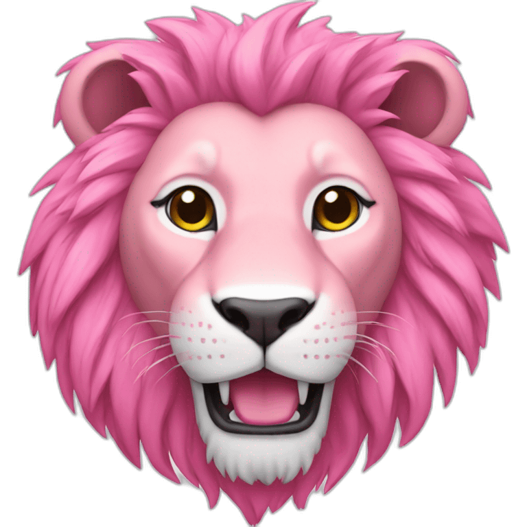 pink lion emoji