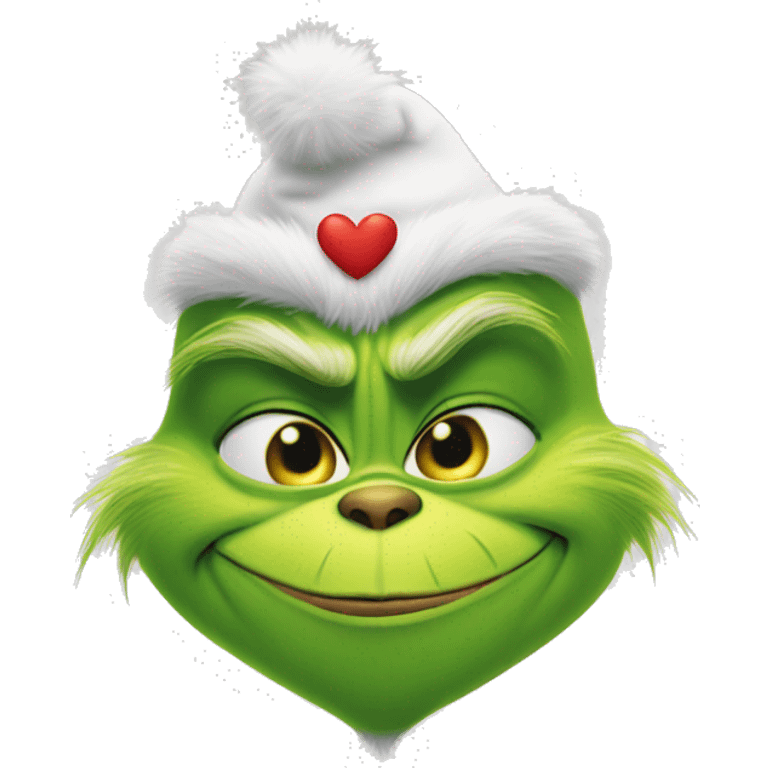 The grinch making a heart with his hands  emoji