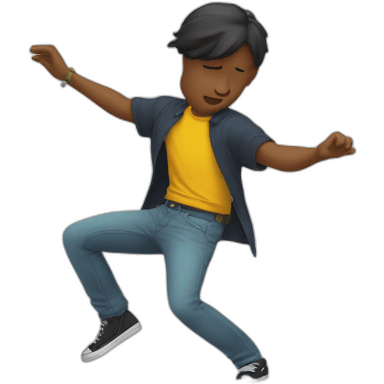 J’effectue le dab emoji