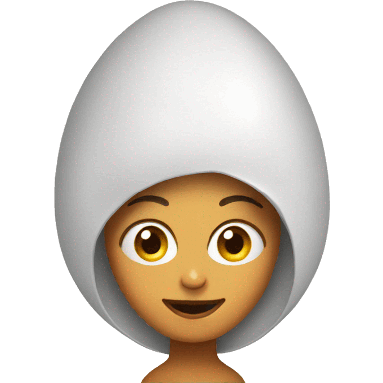 egg on her head emoji