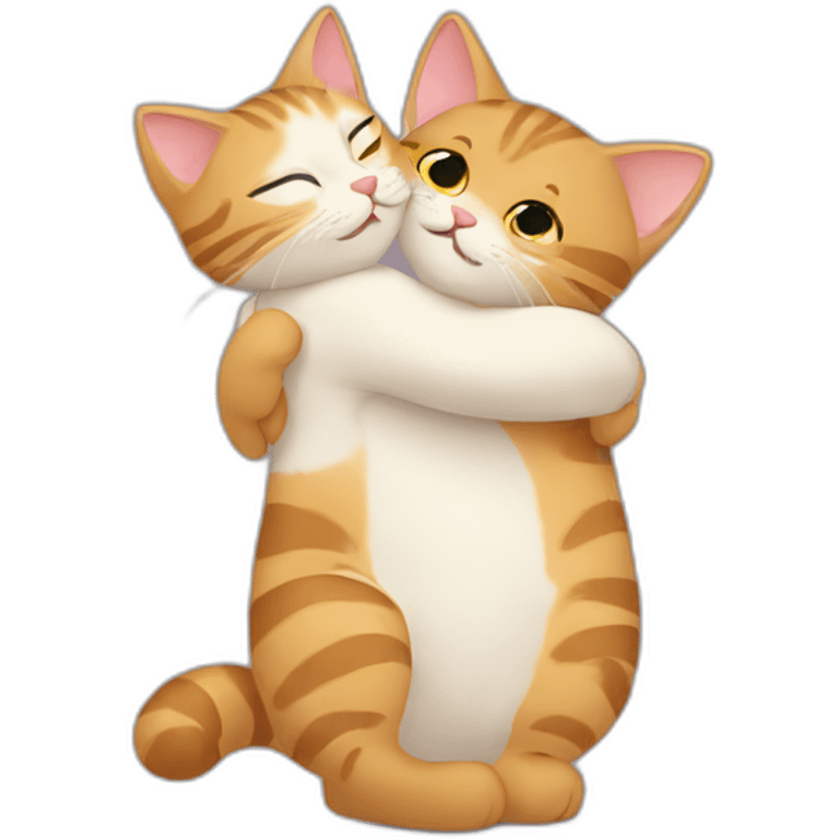 Cat hug emoji