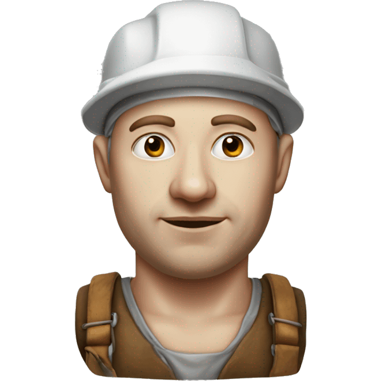 Photorealistic white skin Factory worker XVII century emoji