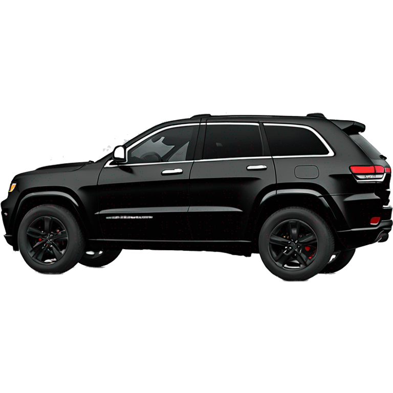 2024 Black Jeep grand Cherokee L no chrome emoji