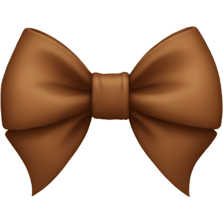 Brown bow emoji