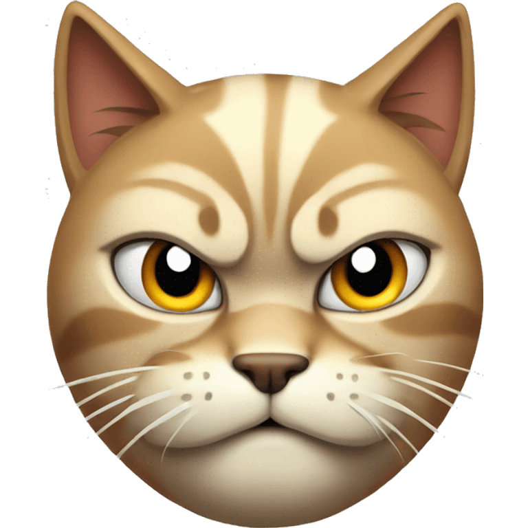 an angry cat emoji