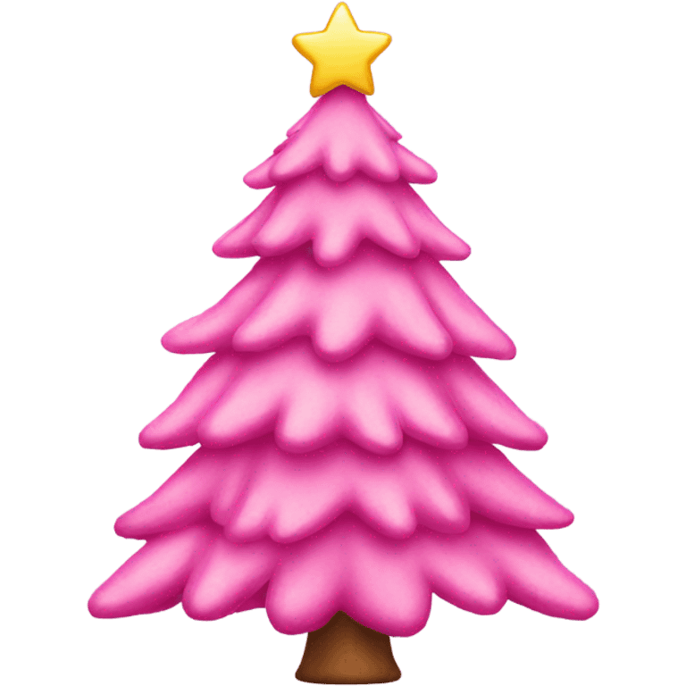 pink christmas tree emoji