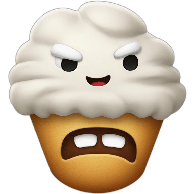 Angry gelato emoji