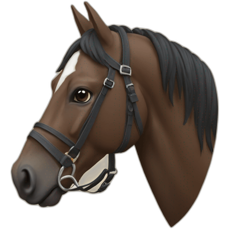 Logo de B de caballo emoji