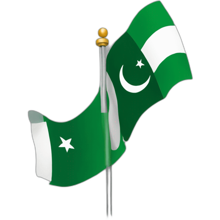 Pakistani Flag Going High emoji