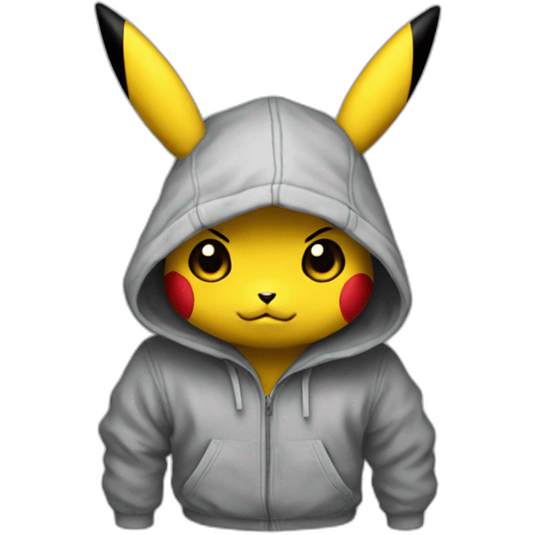 Pikachu in hoodie emoji