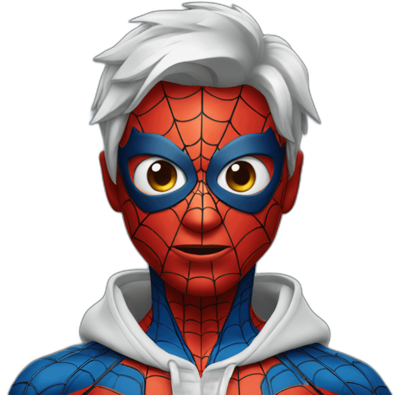 face of spiderman emoji