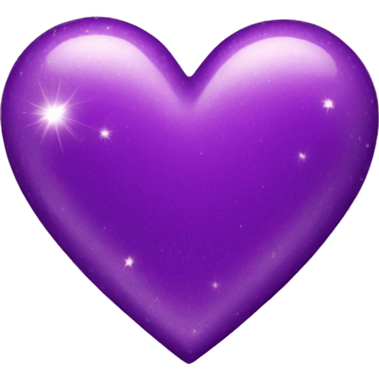 Purple Heart with sparkles emoji