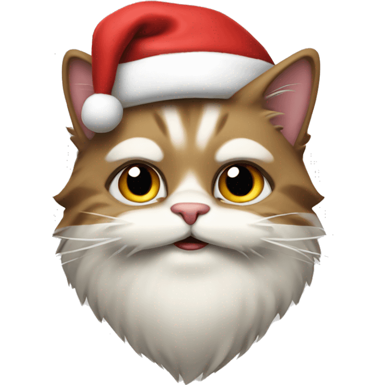 Cat Santa Claus  emoji