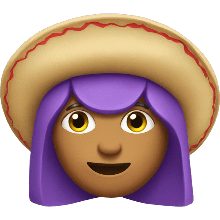 Purple taco emoji