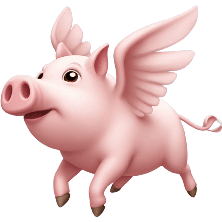 Flying pig emoji